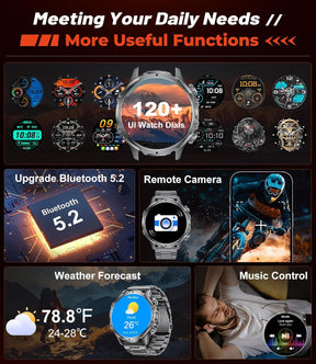 Military Smart Watch for Men