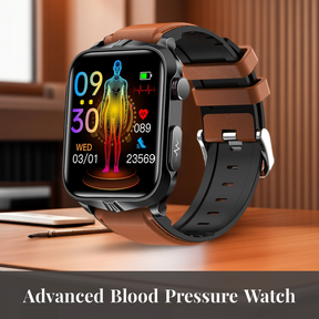 Upgraded version of TK11P blood pressure watch with heart rate, blood sugar monitoring, call smart watch