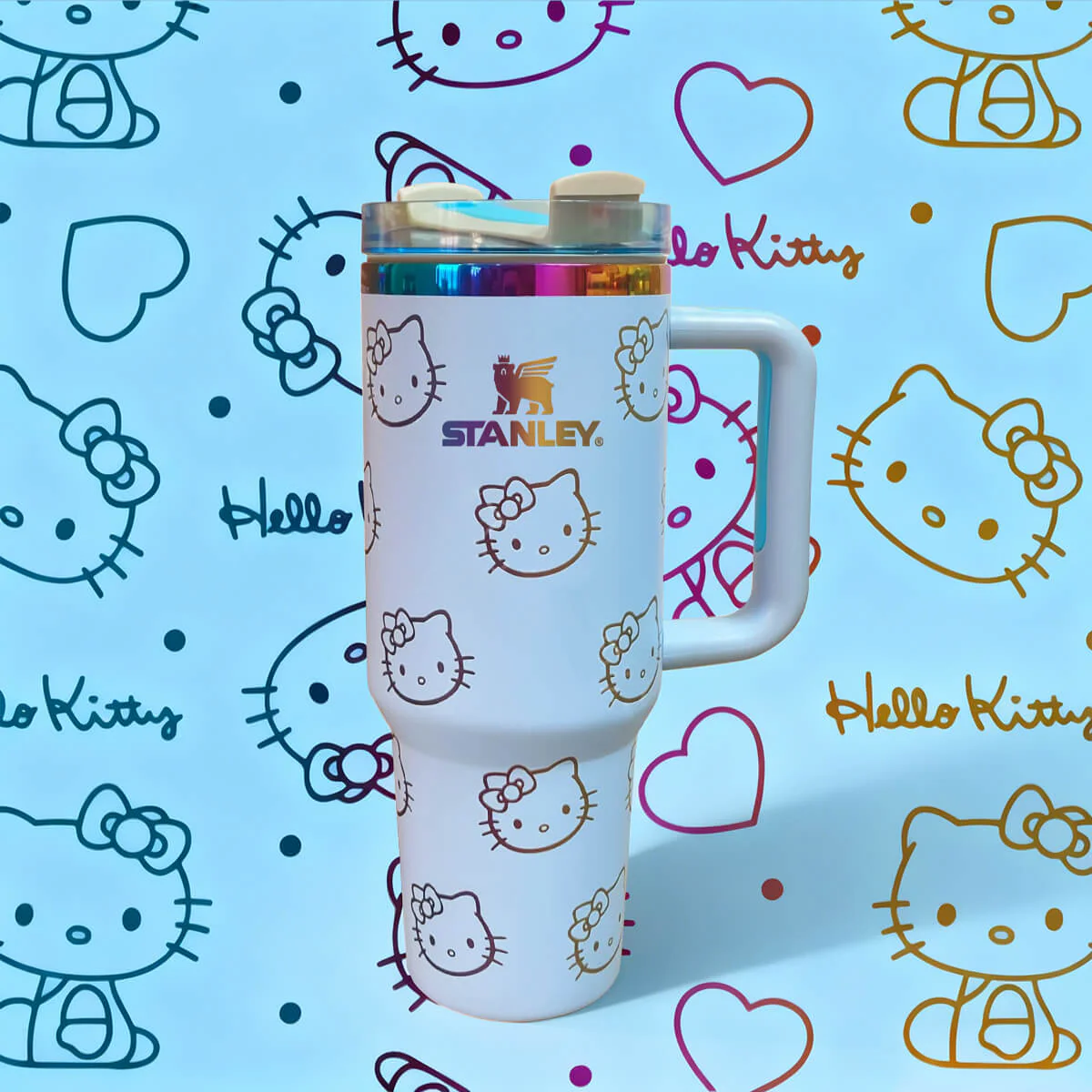 dukaflag® Hello Kitty 40oz Stanley Tumbler