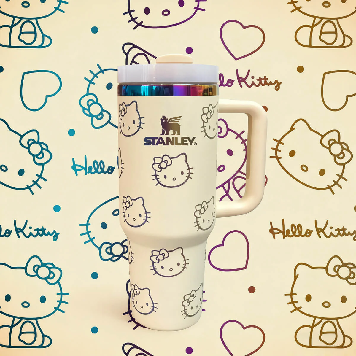 dukaflag® Hello Kitty 40oz Stanley Tumbler